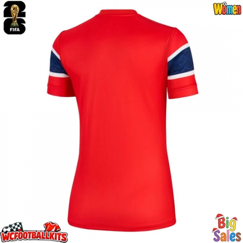 Norway Replica Home Stadium Shirt for Women World Cup 2026 Short Sleeve